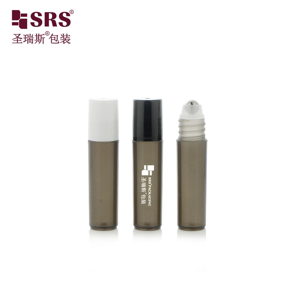 5ml Empty PP Plastic Roller Bottle Grey Color Container for Essential Oil Tester Packaging 
