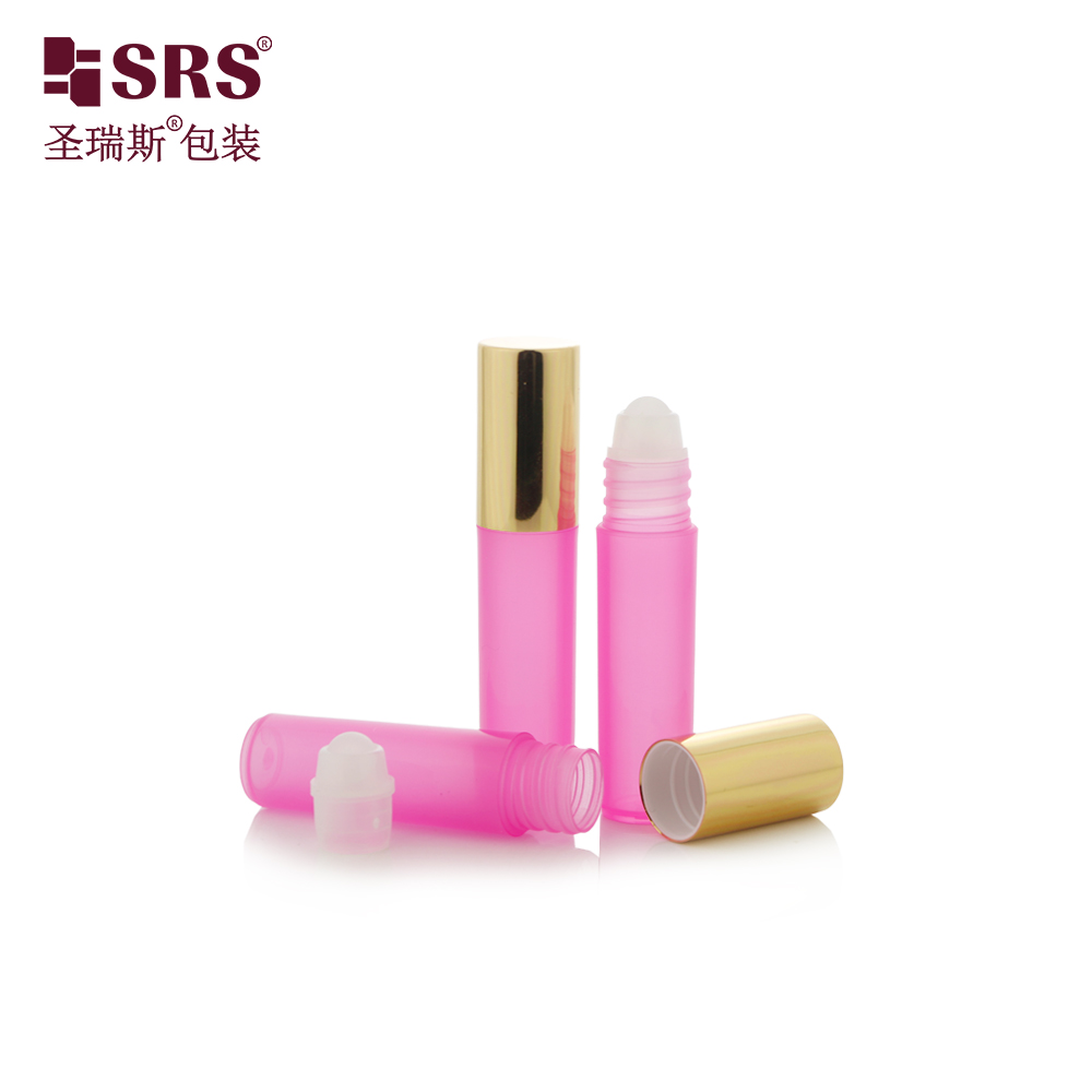 5ml Empty PP Plastic Roller Bottle Grey Color Container for Essential Oil Tester Packaging 