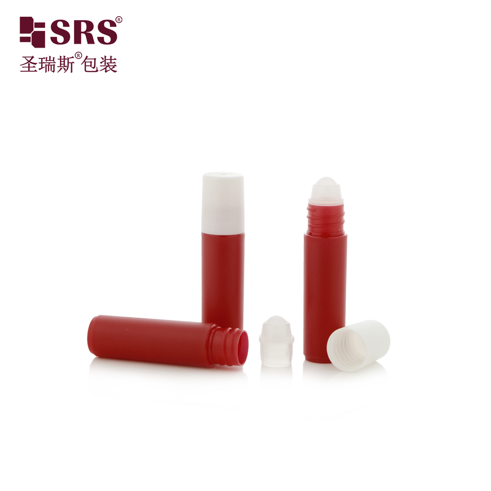 5ml Empty PP Plastic Roller Bottle Grey Color Container for Essential Oil Tester Packaging 