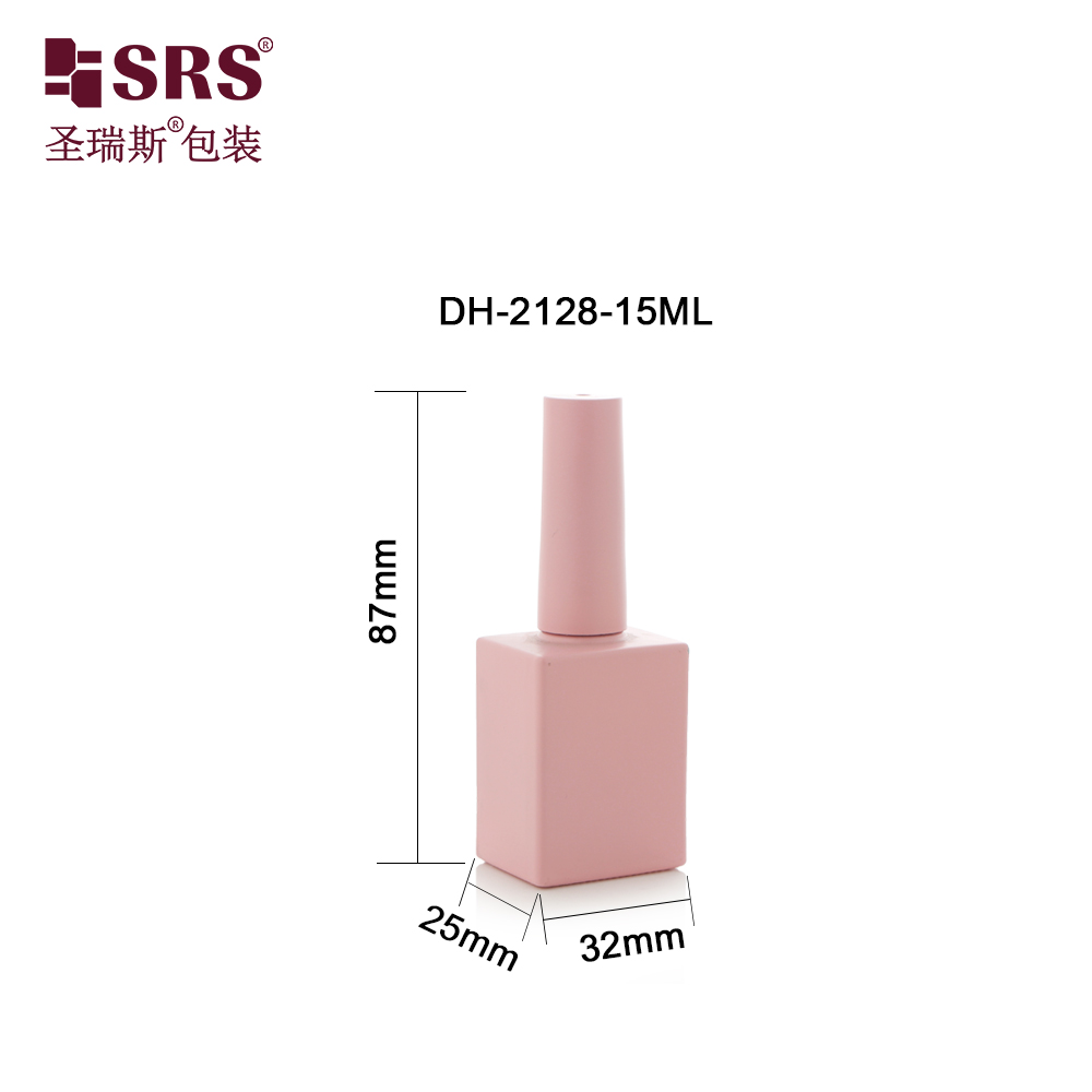 15ml Candy Color Glass Gel Polish Bottle for UV Gel Color 