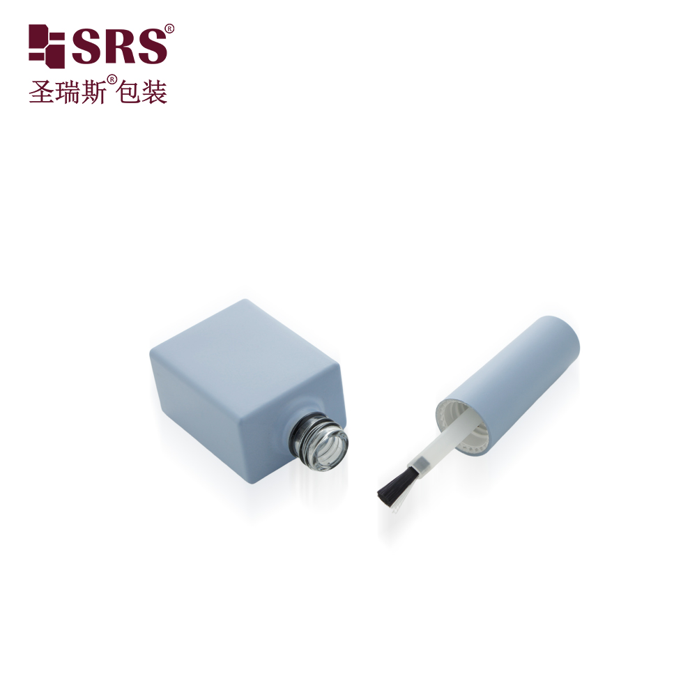 10ml Custom Empty Factory Price Blue Glass Empty UV Gel Nail Polish Bottle 