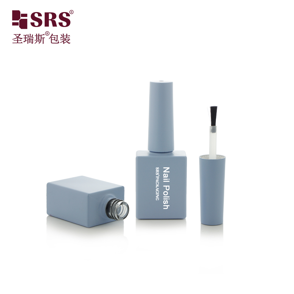 10ml Custom Empty Factory Price Blue Glass Empty UV Gel Nail Polish Bottle 