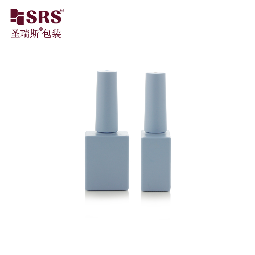 10ml Custom Empty Factory Price Blue Glass Empty UV Gel Nail Polish Bottle 