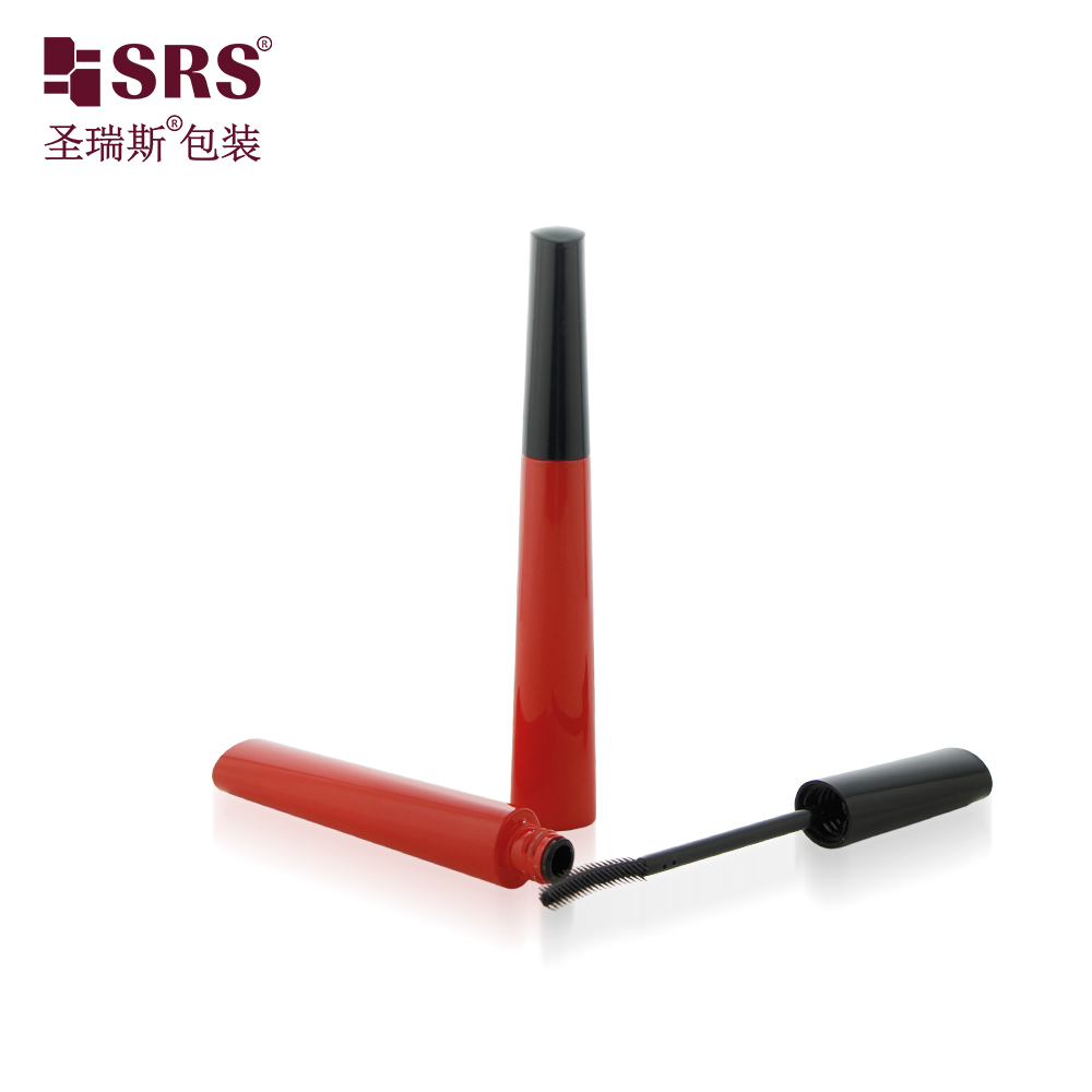 12ml Mascara Packaging False Eyelash Red Bottle Mascara Tube for Private Labe
