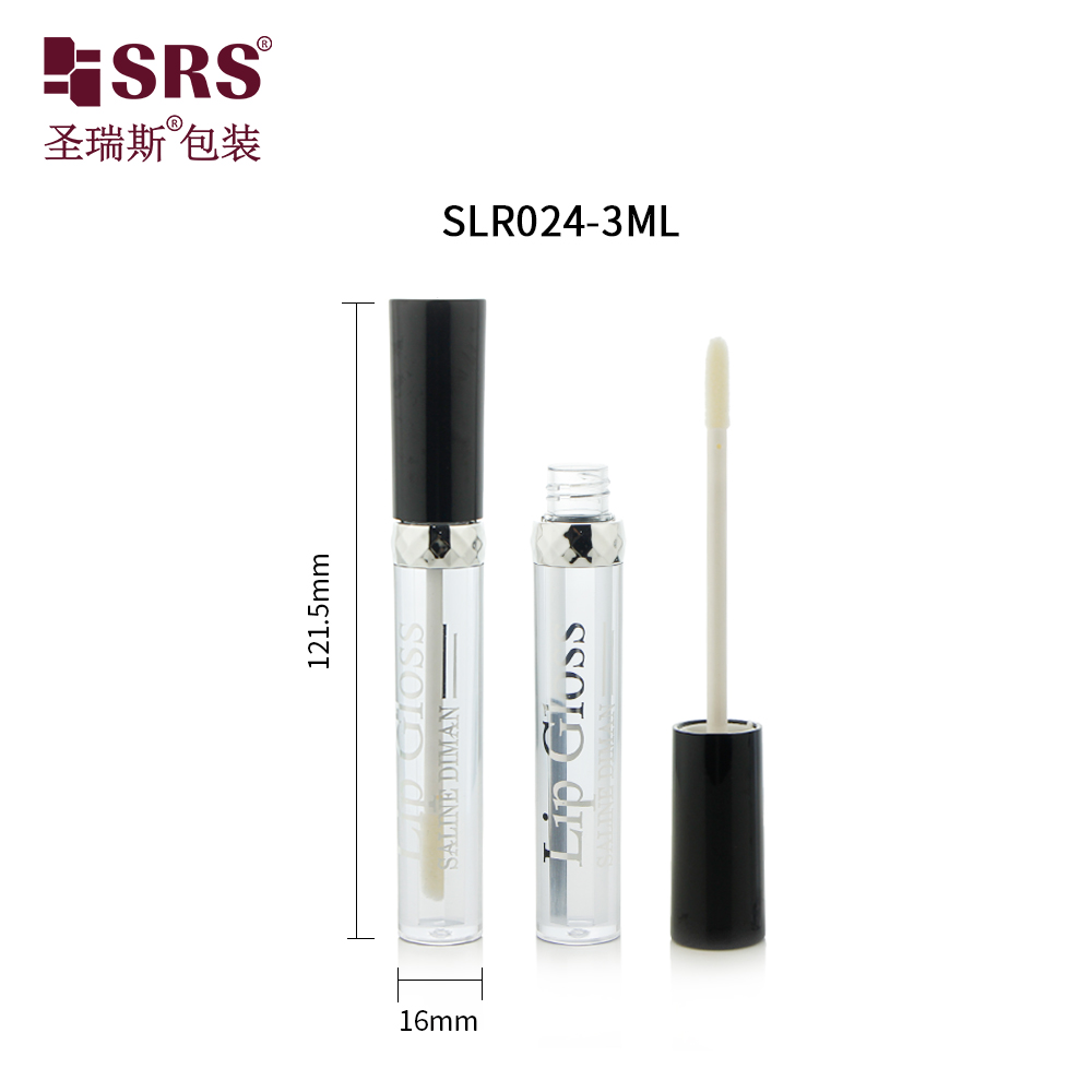 3ml Empty Transparent Lipgloss Tube Custom Color Cosmetic Packaging Lip Gloss Tube 