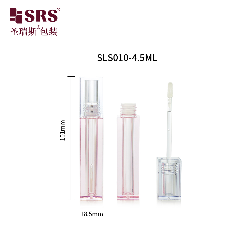 Wholesale Cosmetic Lip Gloss Tubes Square Case Empty Lip Gloss Container Packaging Lip Gloss Bottle