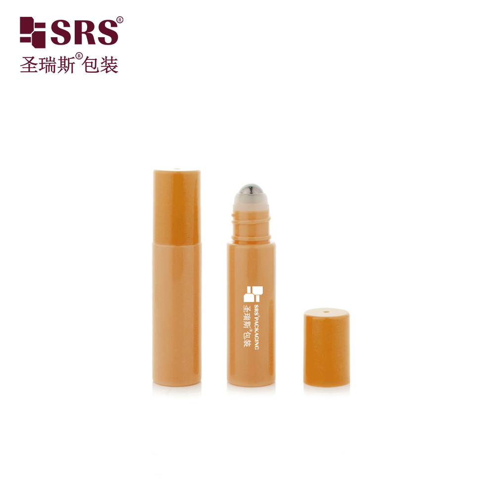 Portable size plastic 1/3 oz mini size pocket PET elegant no leakage roller bottle for serum