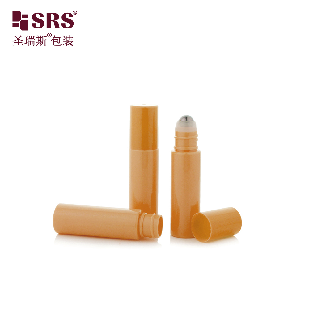 Portable size plastic 1/3 oz mini size pocket PET elegant no leakage roller bottle for serum