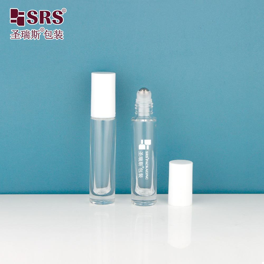 No Leakage 5ml 10ML Molded Glass Roll on Bottle for Skincare Essential Oil