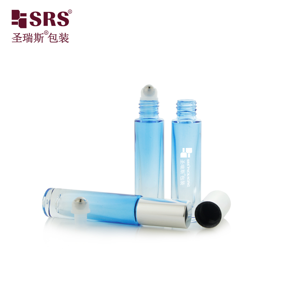 Customizable Thick Bottom Glass Roll on Bottle for Cosmetic Skincare