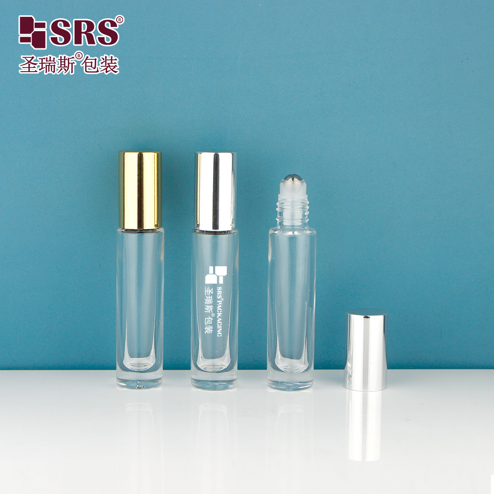 Customizable Thick Bottom Glass Roll on Bottle for Cosmetic Skincare
