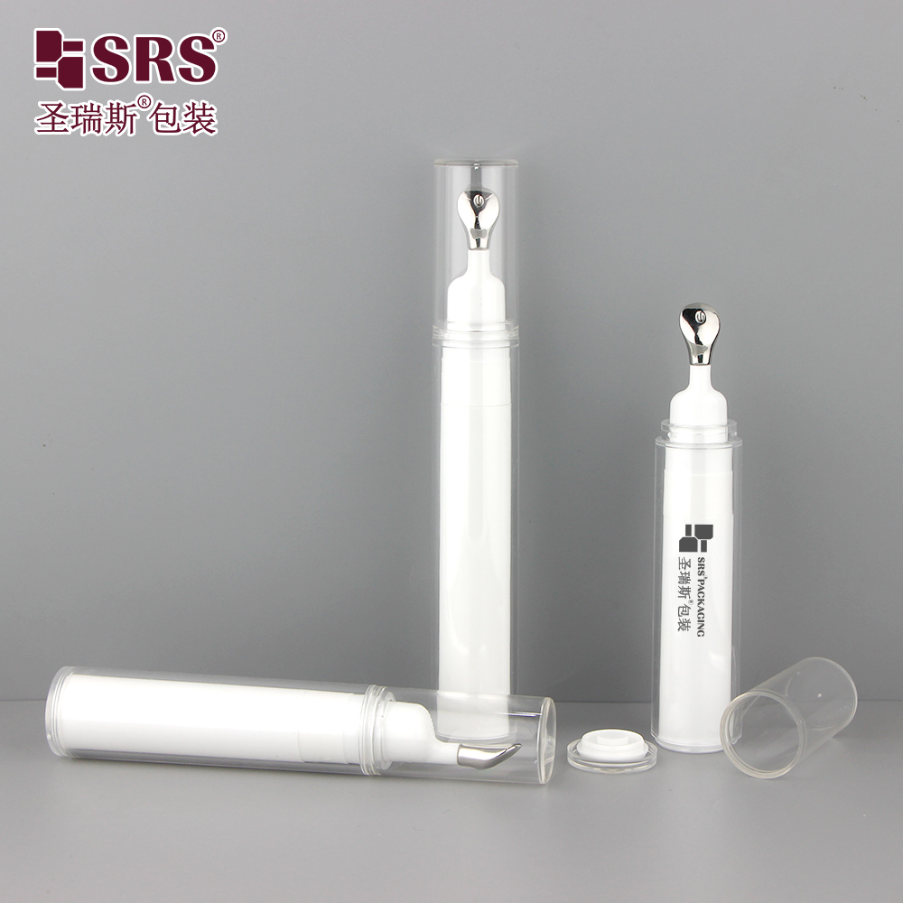 Leak-Proof Skincare Packaging Airless Vacuum Press Roller Bottle for Eye Cream Serum
