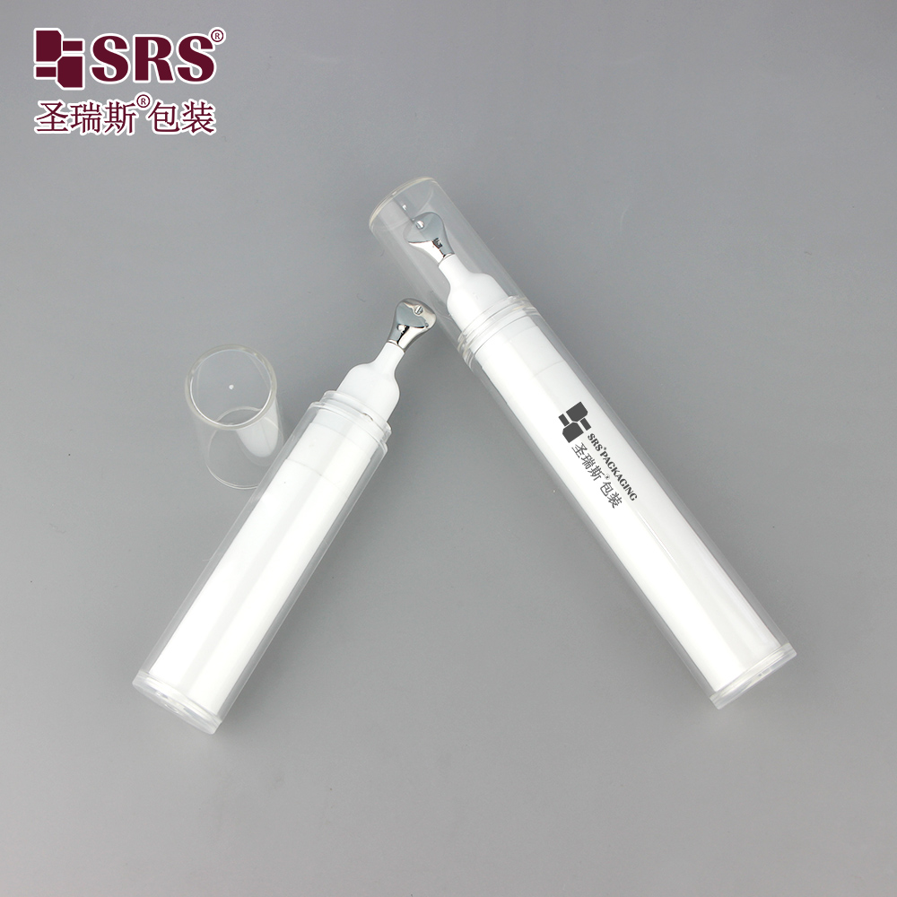 Leak-Proof Skincare Packaging Airless Vacuum Press Roller Bottle for Eye Cream Serum