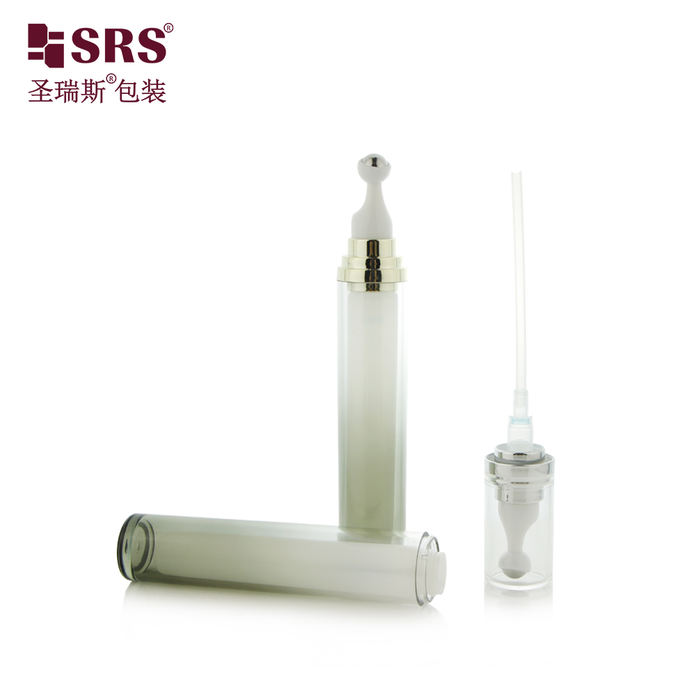 No Leakage 15ml Double Layer Acrylic Press Roller Bottle for Eye Cream Eye Serum