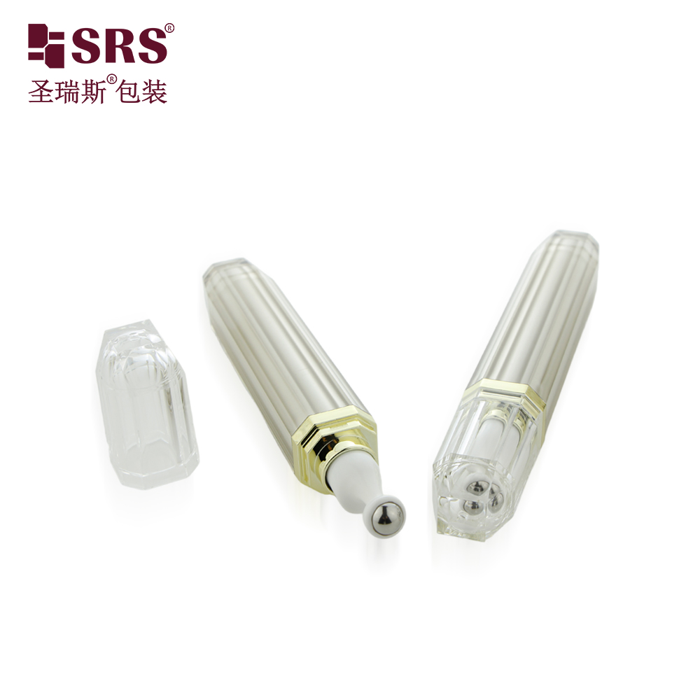 15ml 20ml Acrylic Luxury Empty Eye Serum Packaging Roller Bottle 