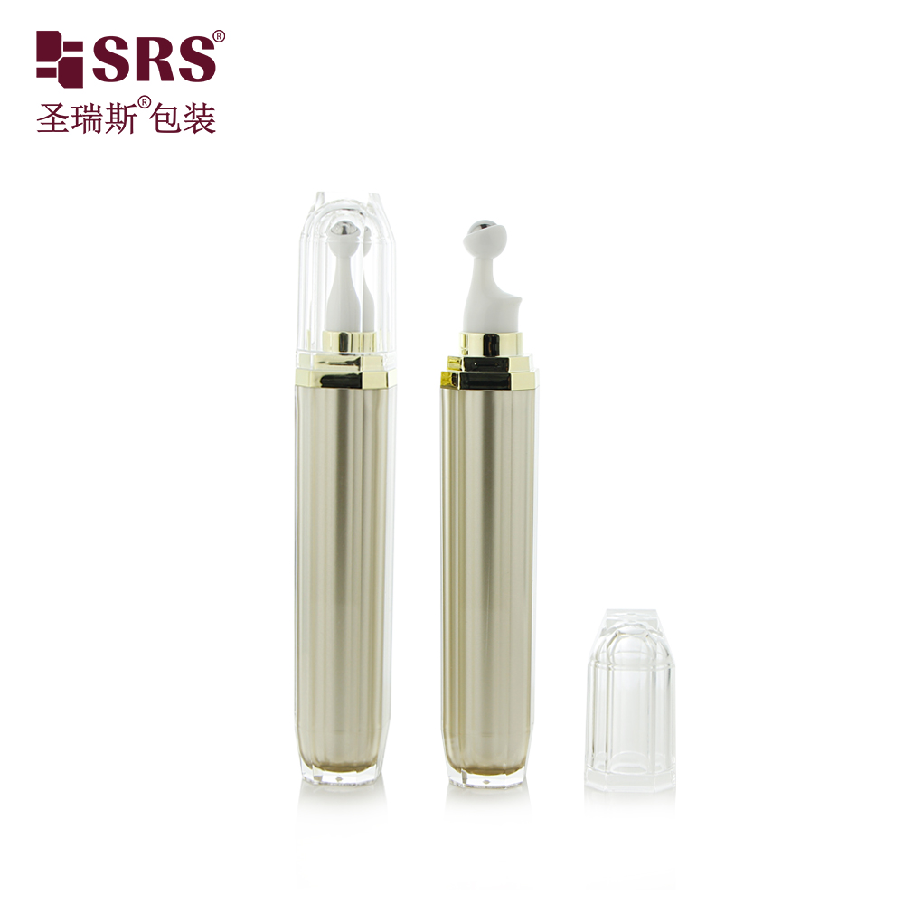 15ml 20ml Acrylic Luxury Empty Eye Serum Packaging Roller Bottle 