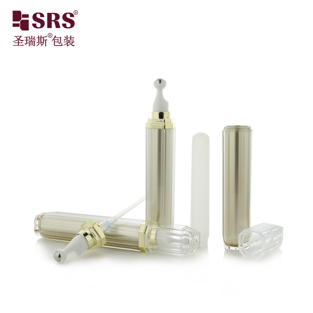 15ml 20ml Acrylic Luxury Empty Eye Serum Packaging Roller Bottle 