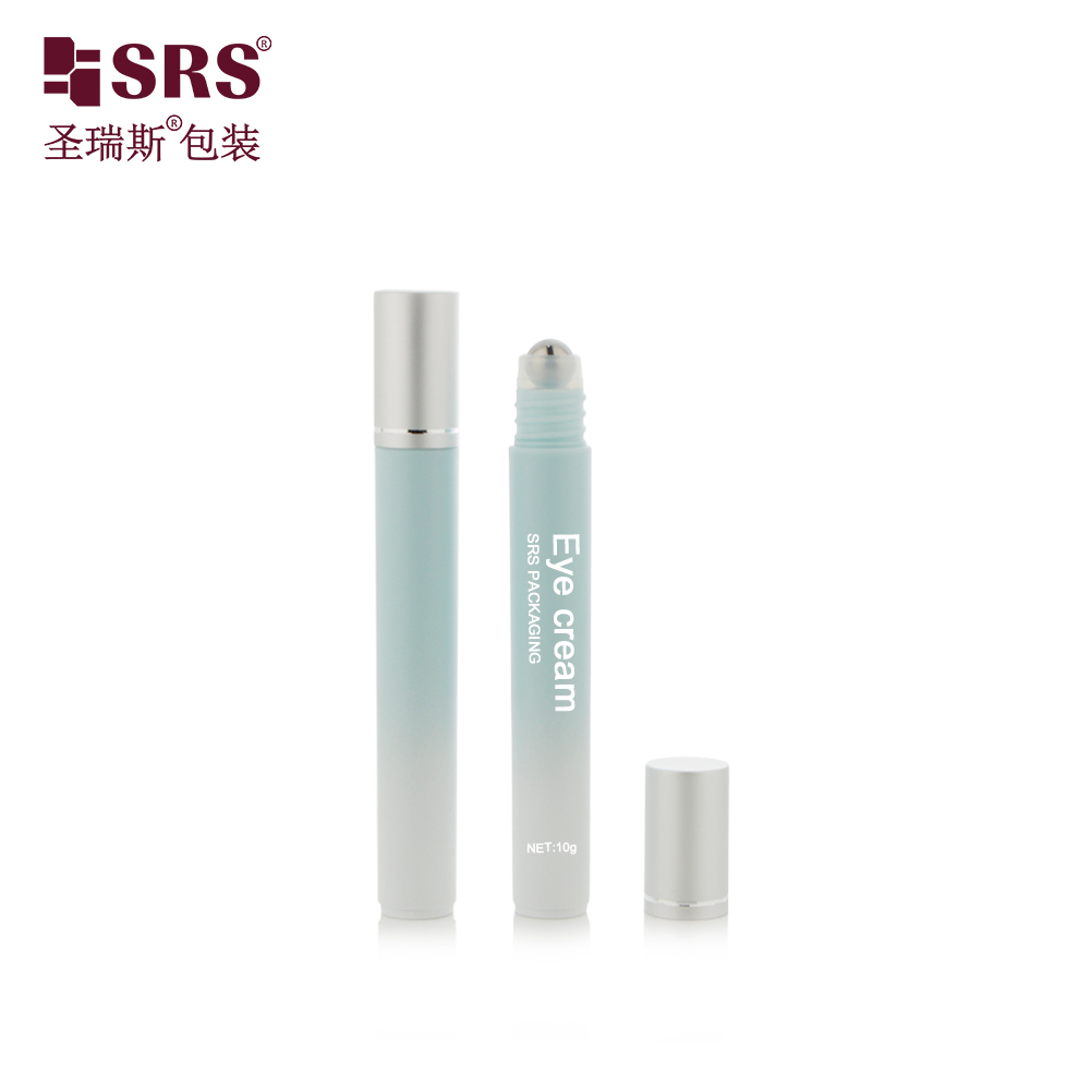 Cosmetic Essential Oil Roller Bottle Packaging Container Plastic 10ml Roll on Bottle With Plastic Roller