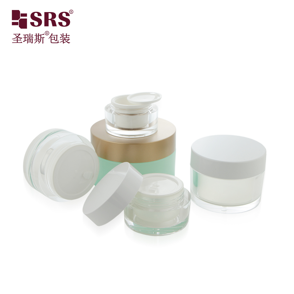 15g 30g 50g 80g 100g Empty High End Luxury Plastic Jar for Caviar Cream