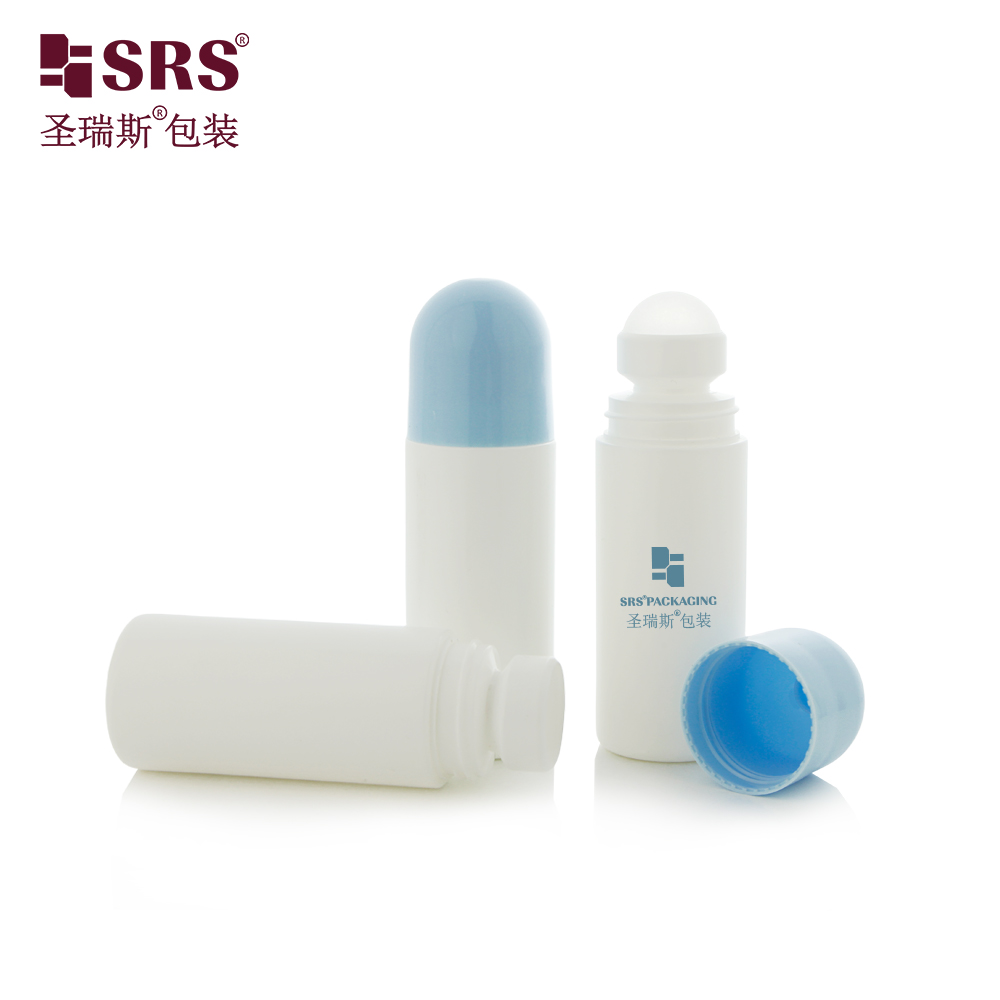 Empty 75ML Roller Ball Applicator Cleaning Beauty Packaging Deodorant Roll on Bottle  
