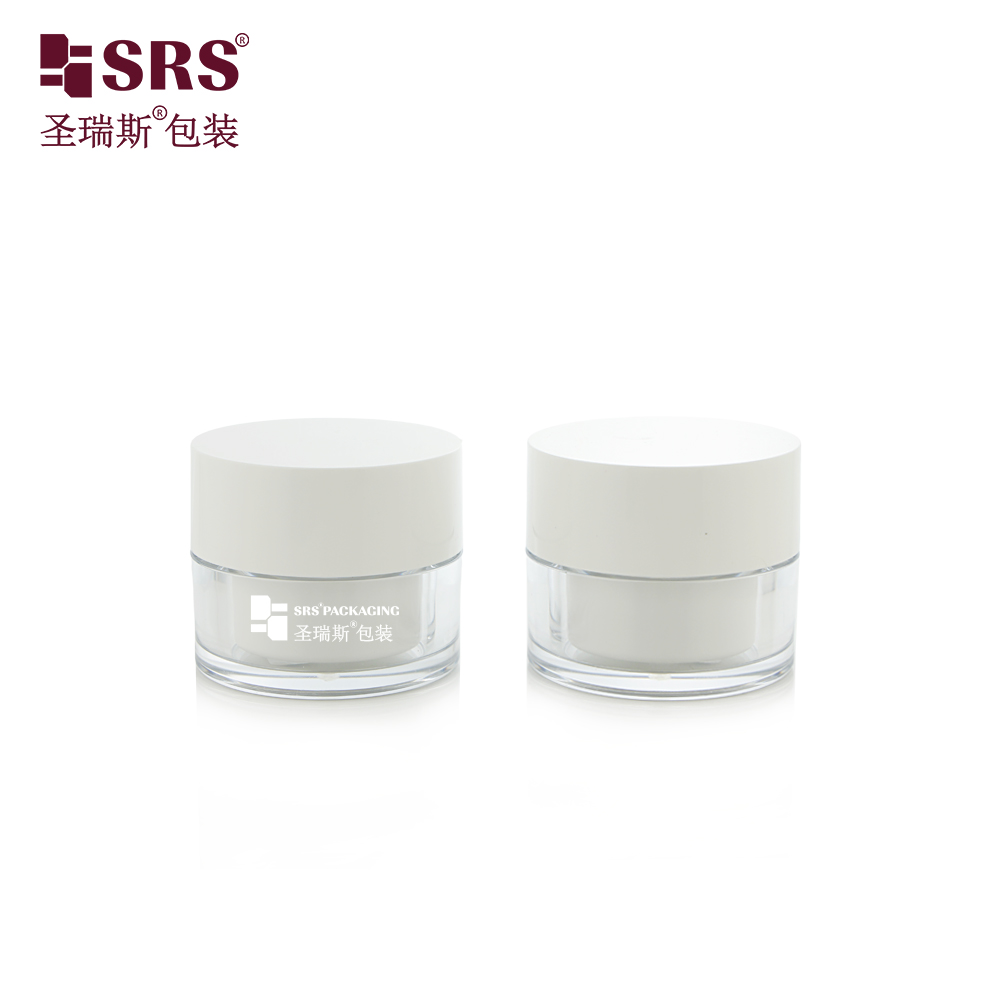 Eco Friendly Empty Container Cosmetic Packaging 50ml Replaceable Skincare Cream Jar 