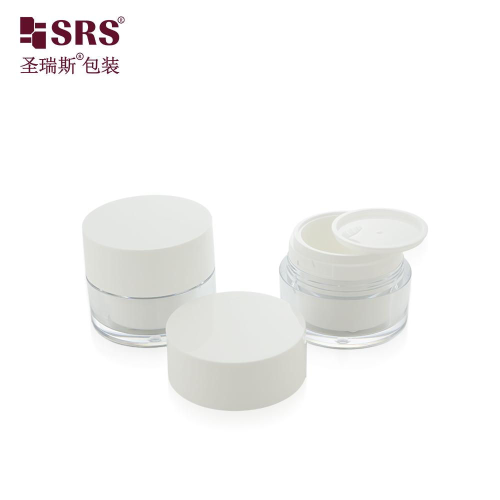 Eco Friendly Empty Container Cosmetic Packaging 50ml Replaceable Skincare Cream Jar 