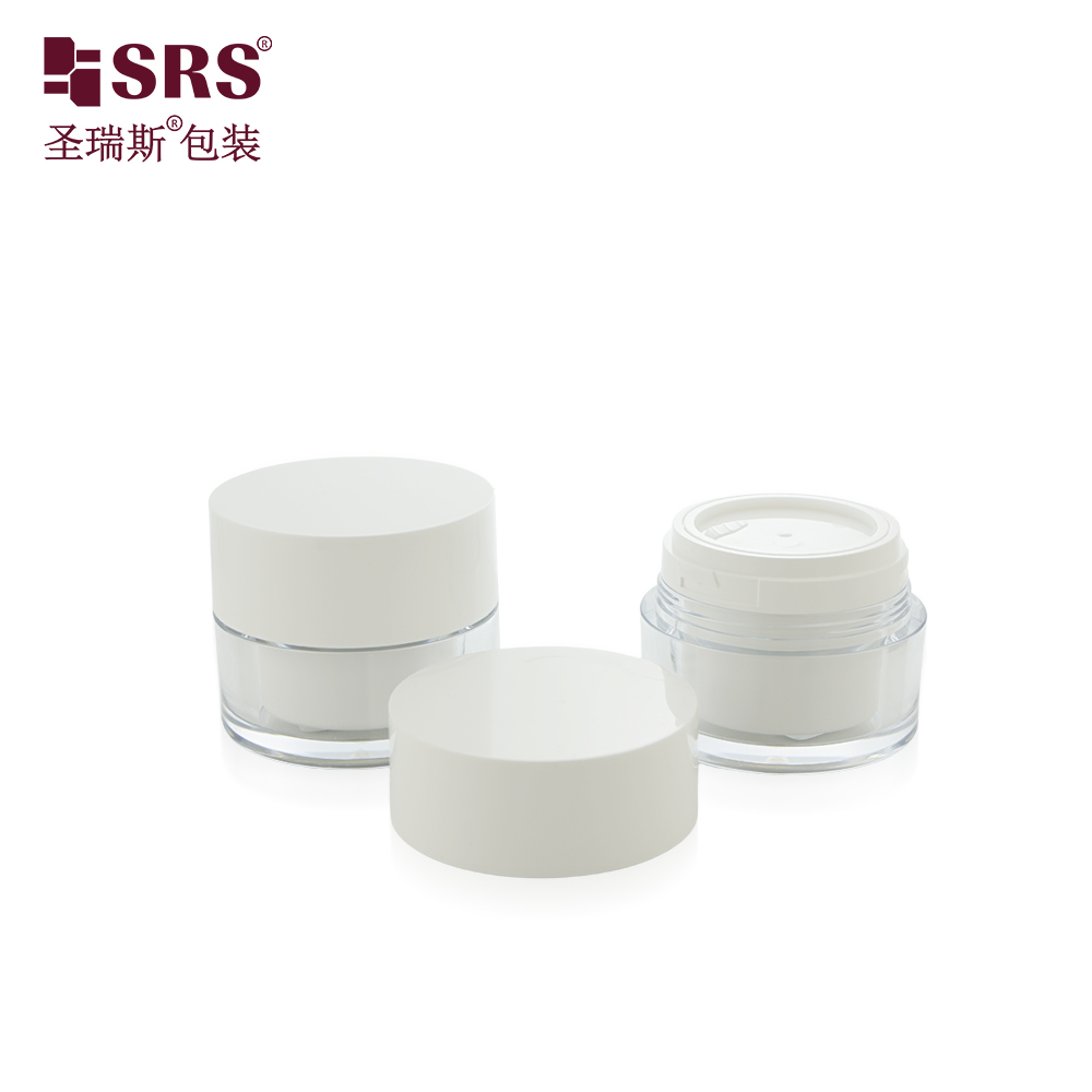 Eco Friendly Empty Container Cosmetic Packaging 50ml Replaceable Skincare Cream Jar 