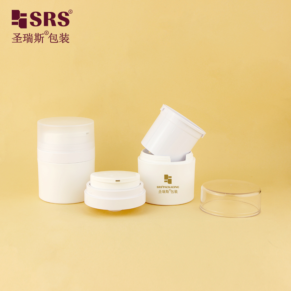 Cosmetic Plastic 50g Eye Cream Face Cream Jar with Lid Custom Color Container Packaging 