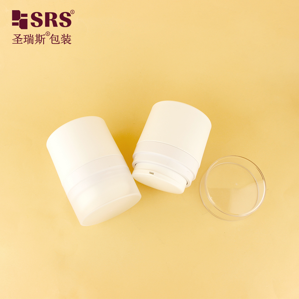 Cosmetic Plastic 50g Eye Cream Face Cream Jar with Lid Custom Color Container Packaging 