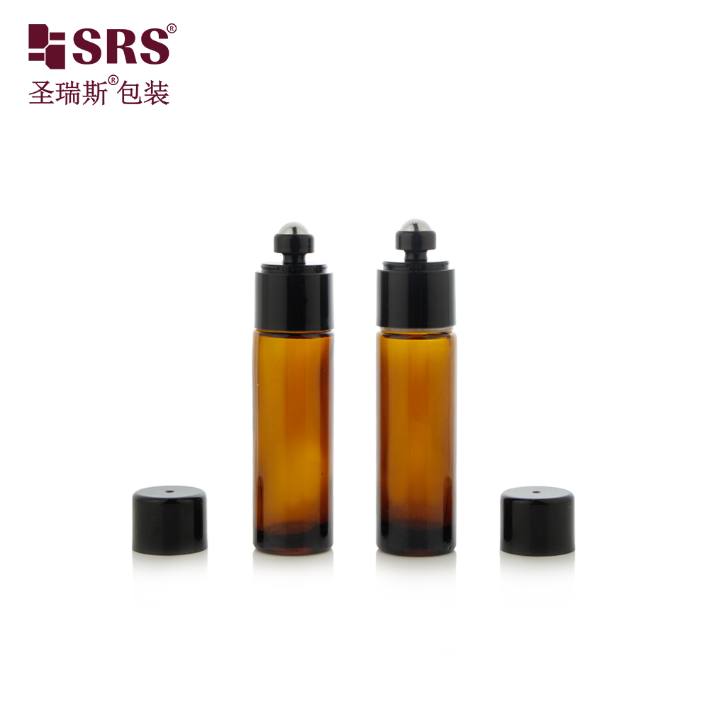 New Arrival 15ml On-off Switch Design Molded Glass Roller Bottle for Perfume Skincare Oil