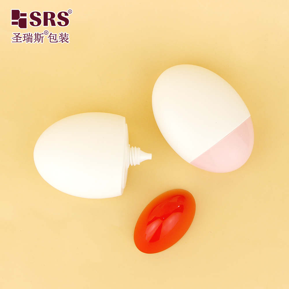 Skin Care Packaging 50ml Sunscreen Bottle Screw Cap Squeeze Lotion Cream Bottle With Silver Lid