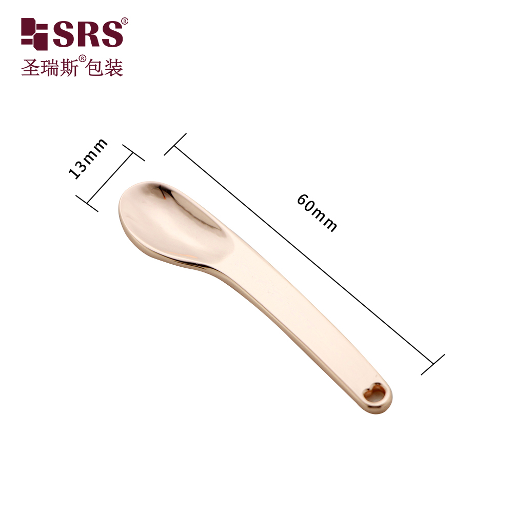 Cosmetic Face Mask Silver Gold Rose Gold Metal Makeup Spatula Mini Spoon Beauty Scoop