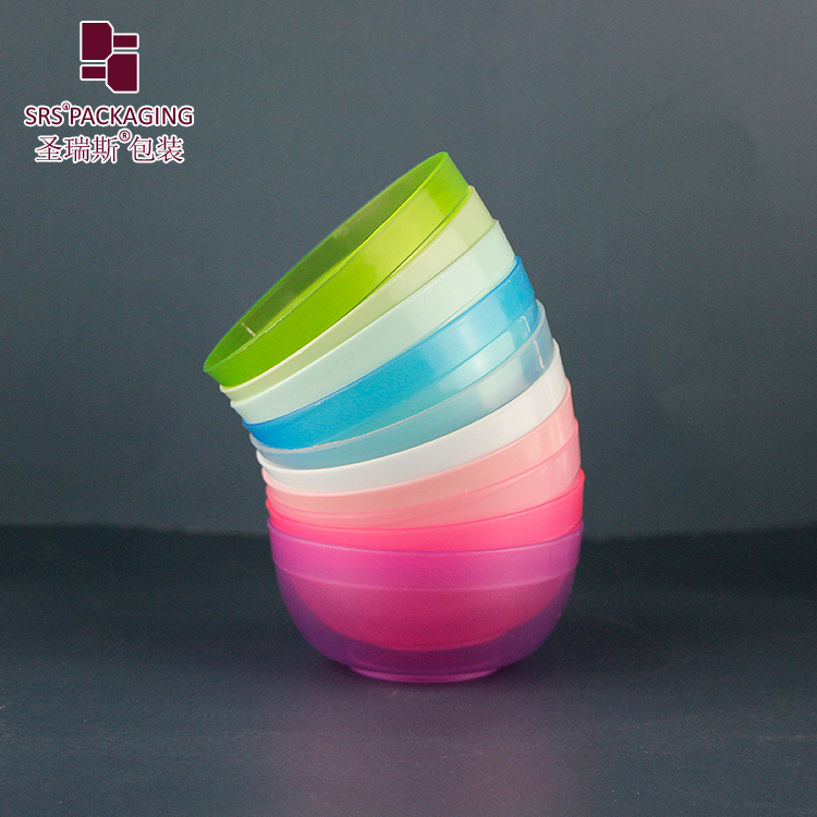 Wholesale Colorful Plastic PP Facial Mask Mixing Bowl Baked Oil Bowl Cosmetic Beauty Care Spa Mask Bowls