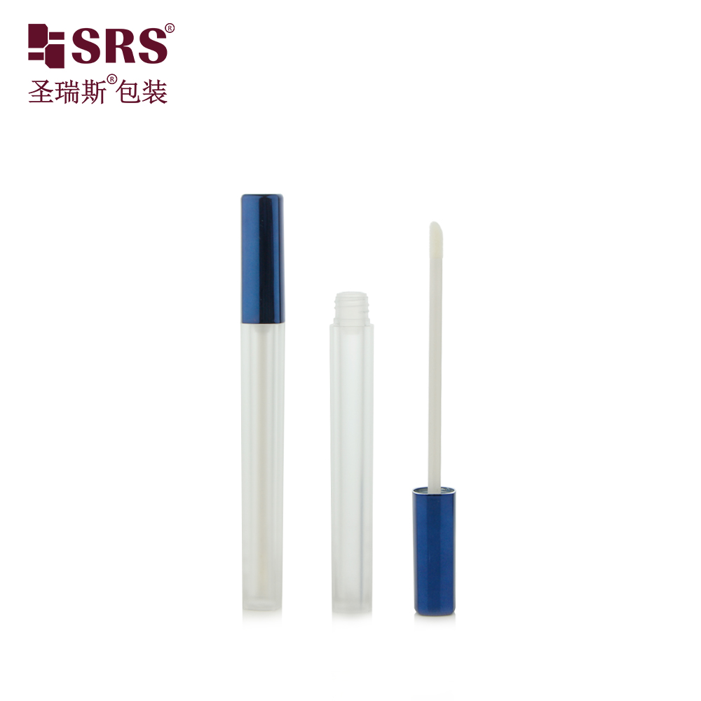 Frosted Unique Plastic Luxury Empty Container Wand Lipgloss Packaging Container 2.5ml Lip Gloss Tubes
