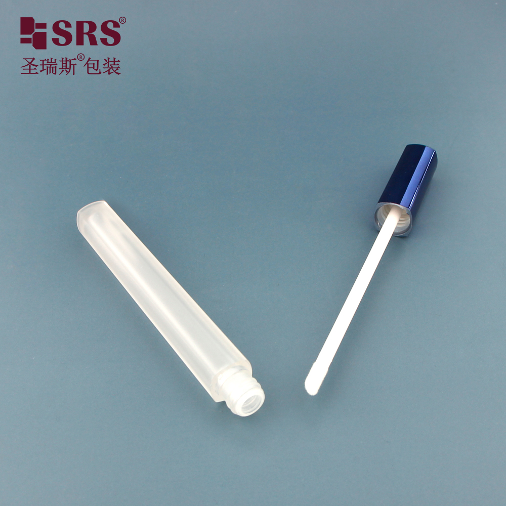 Frosted Unique Plastic Luxury Empty Container Wand Lipgloss Packaging Container 2.5ml Lip Gloss Tubes