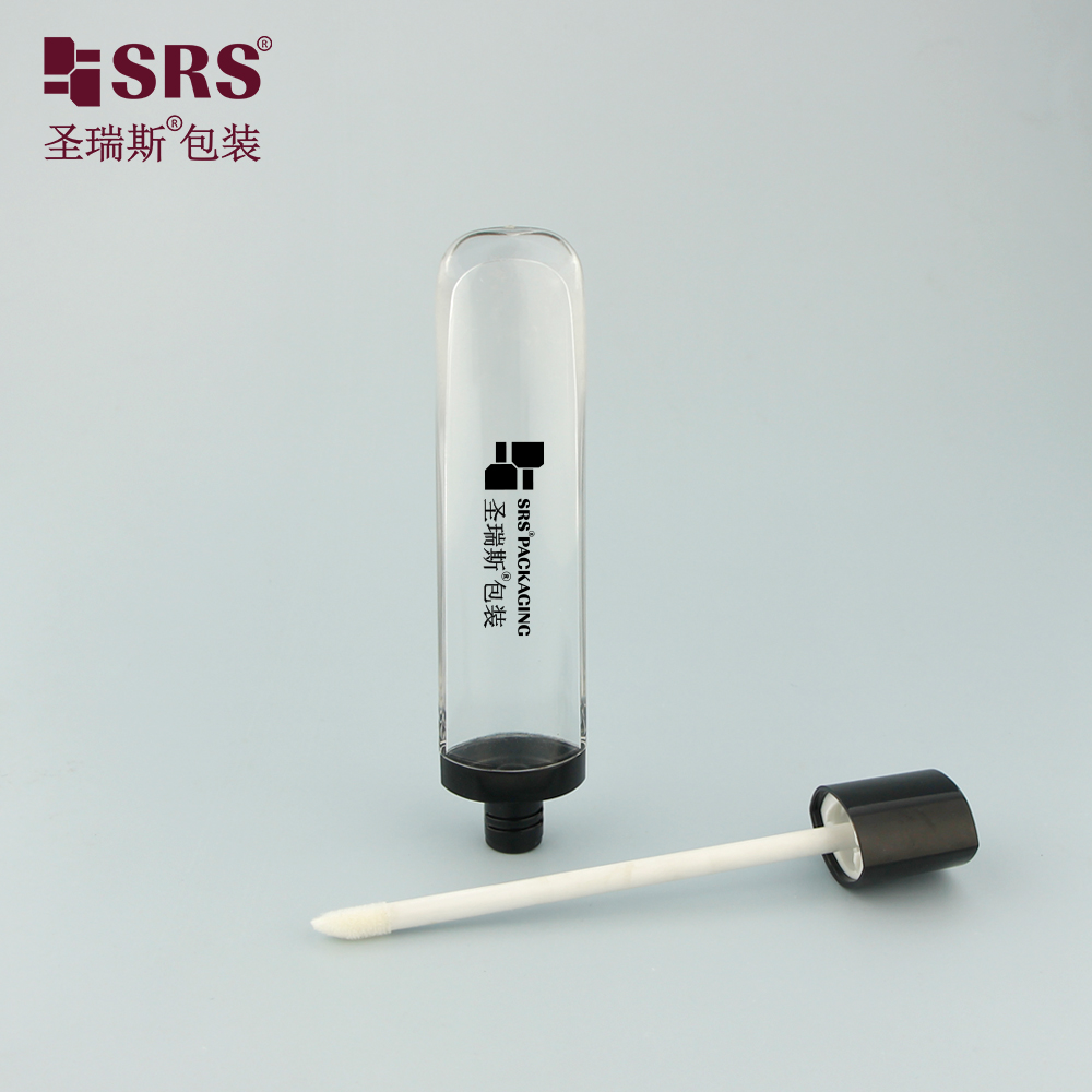 Empty Cosmetic Packaging Luxury 6ml Round Lipgloss Tube Bottle with Screw Cap 