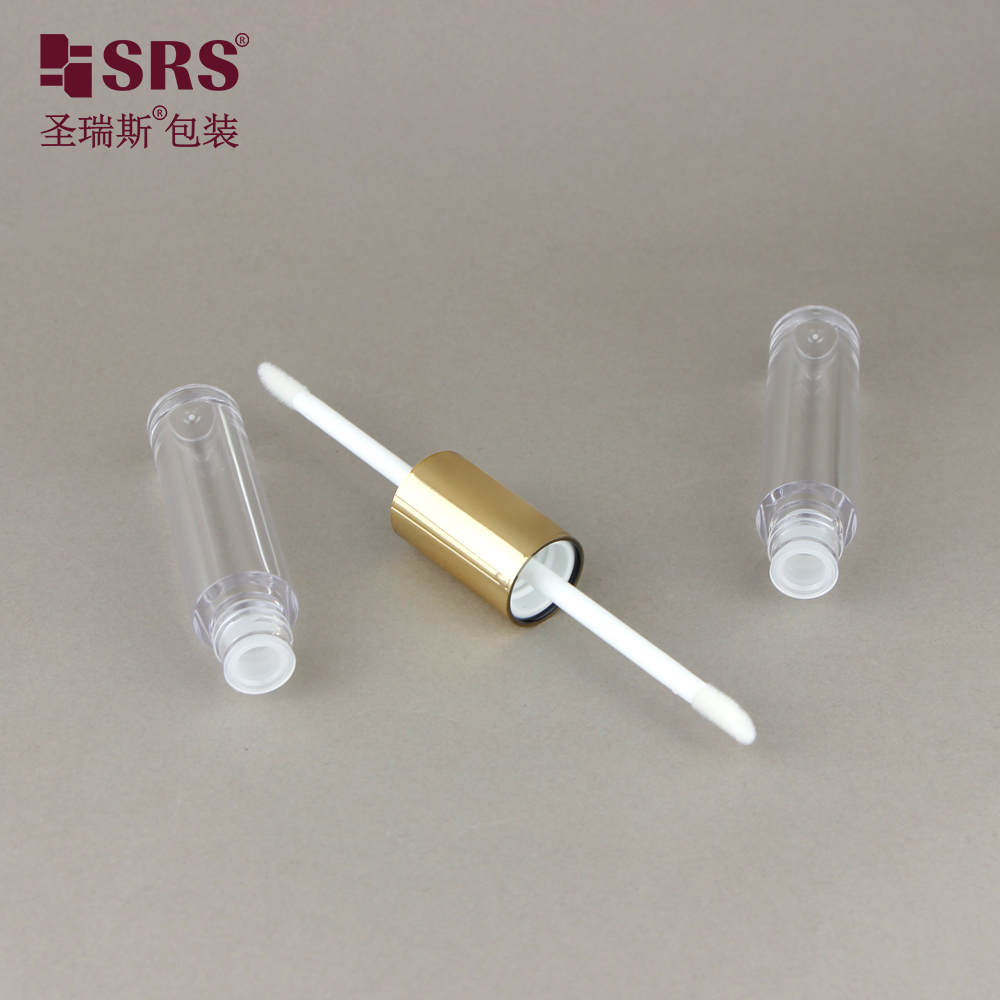 New Product Luxury Lip Gloss Tubes Custom Empty Clear Lipgloss Tube Double-ended Lip Gloss Tube
