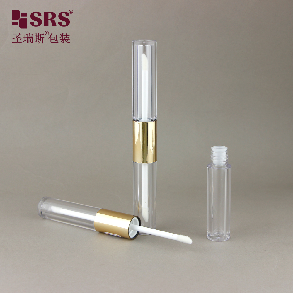 New Product Luxury Lip Gloss Tubes Custom Empty Clear Lipgloss Tube Double-ended Lip Gloss Tube