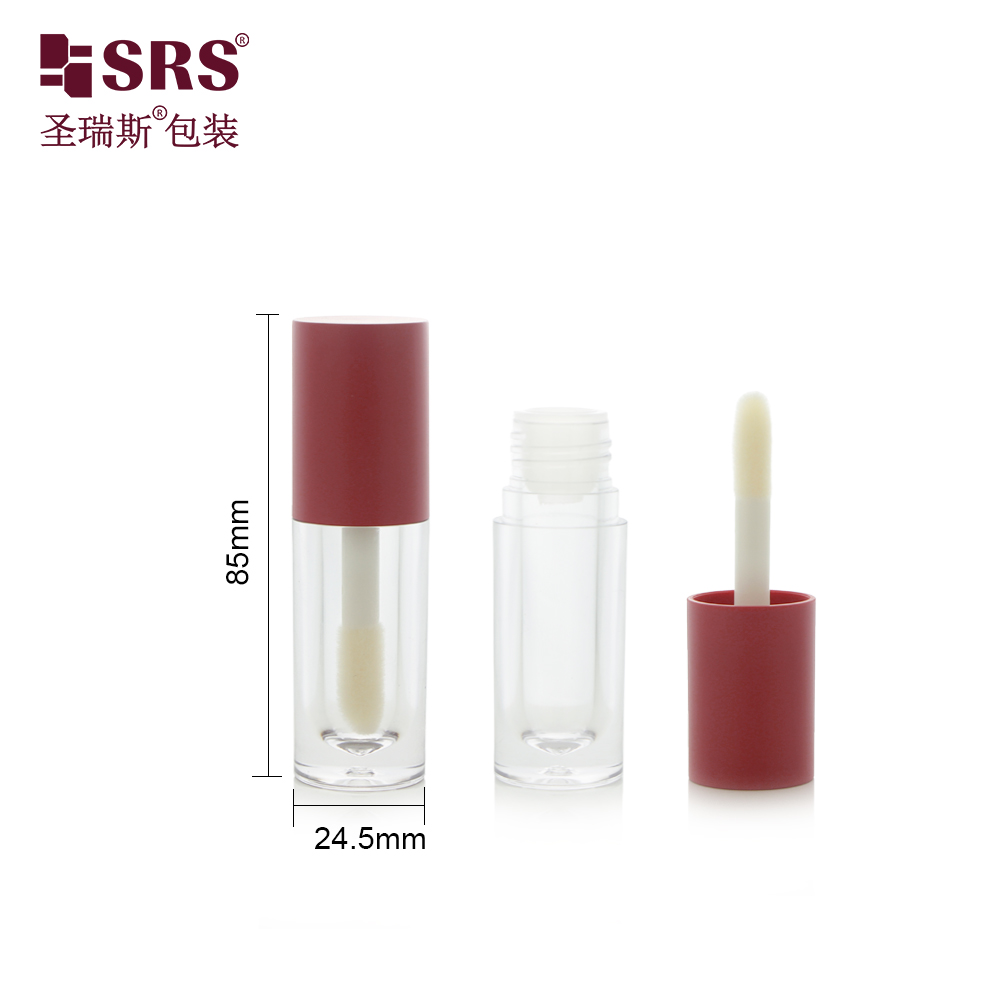 6ml Mini Empty Beauty Packaging Transparent Lip Gloss Tube Glass Lipgloss Containers