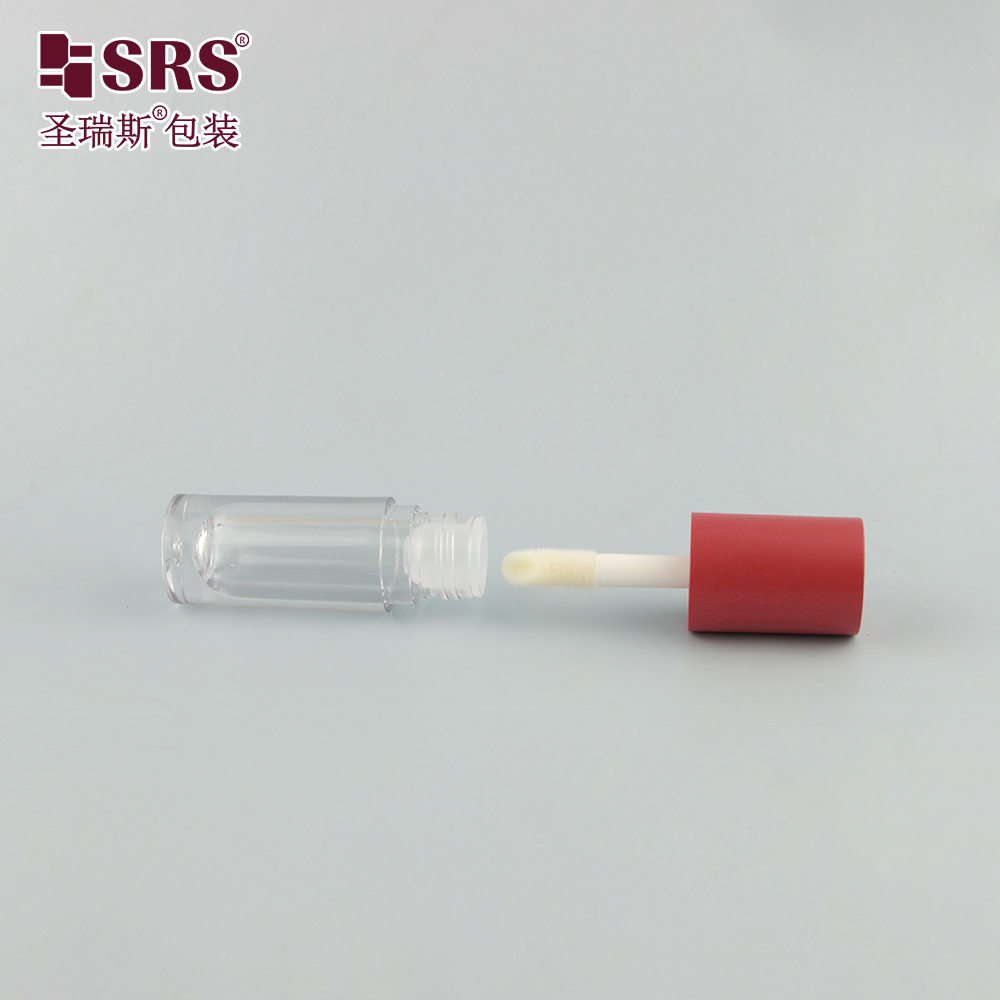 6ml Mini Empty Beauty Packaging Transparent Lip Gloss Tube Glass Lipgloss Containers