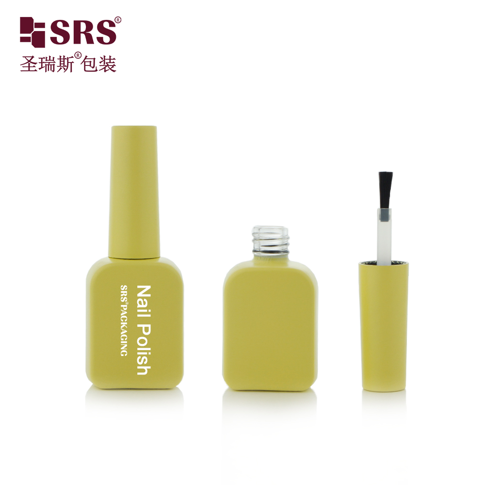 Factory OEM Custom Square Nail 12ml Empty Nail Polish Glass Bottles Packaging