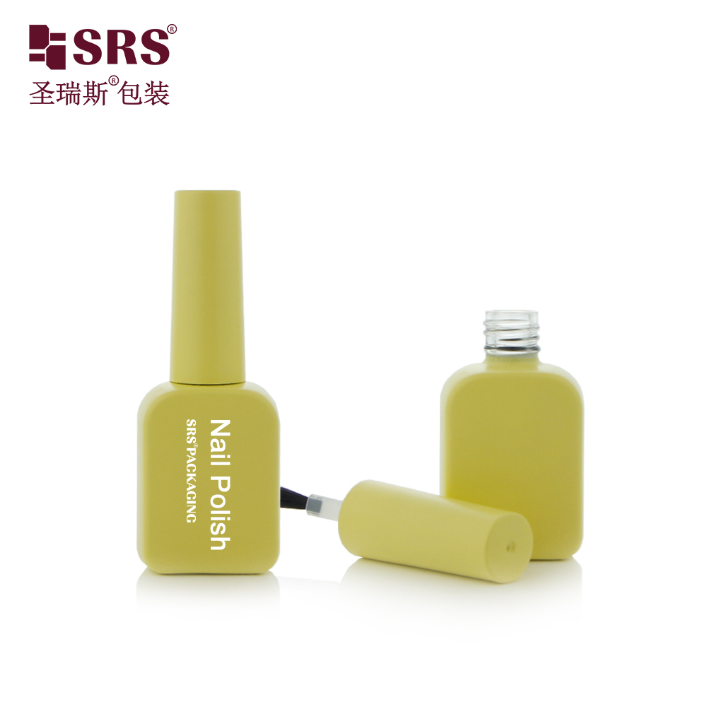 Factory OEM Custom Square Nail 12ml Empty Nail Polish Glass Bottles Packaging