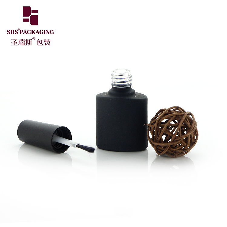 6ml Makeup Glass Wholesale Customize Empty Paint Black Nail Polish Bottle
