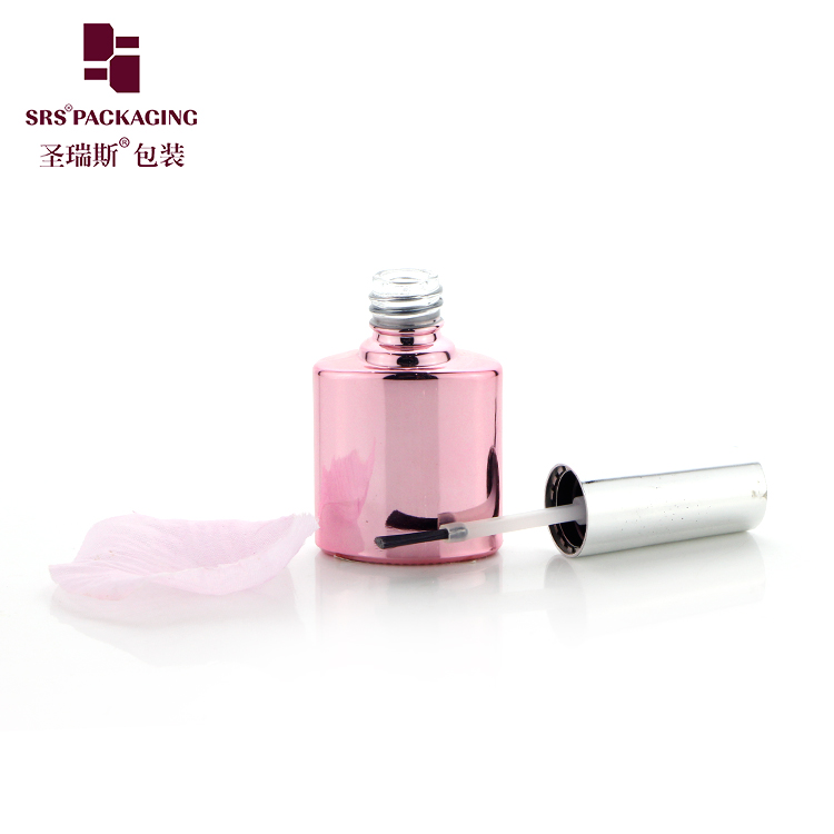 10ML OEM ODM UV Pink Gel Nail Polish Cosmetic Glass Bottle
