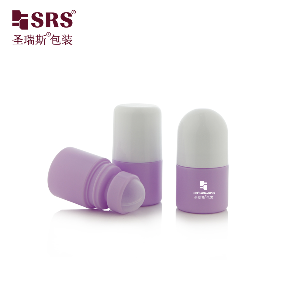 PP Empty 30ml Capsule Shaped Roll on Bottles for Deodorant Mosquito Repellent Packaging