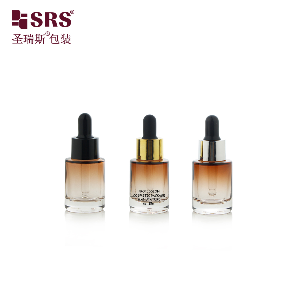 15ml Glass Empty Bottle Colored Serum Dropper Bottle for Essential Oil