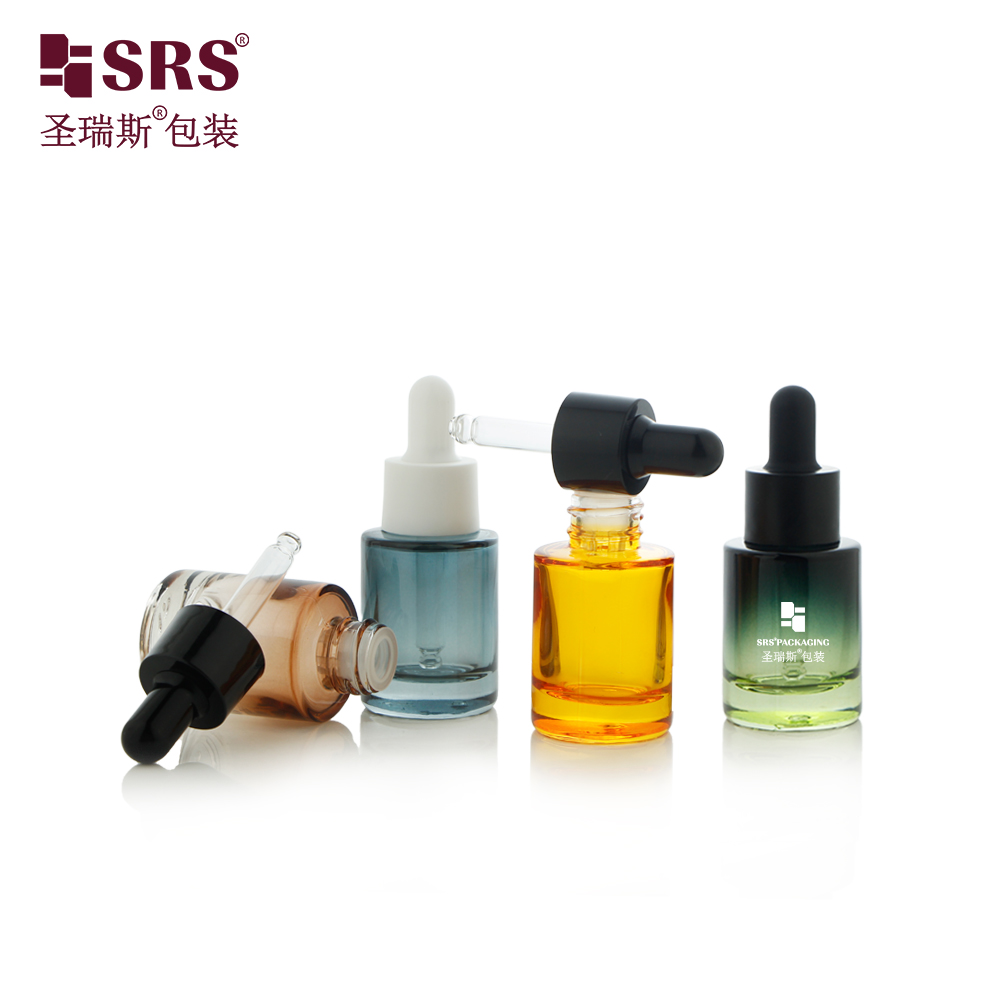 15ml Glass Empty Bottle Colored Serum Dropper Bottle for Essential Oil