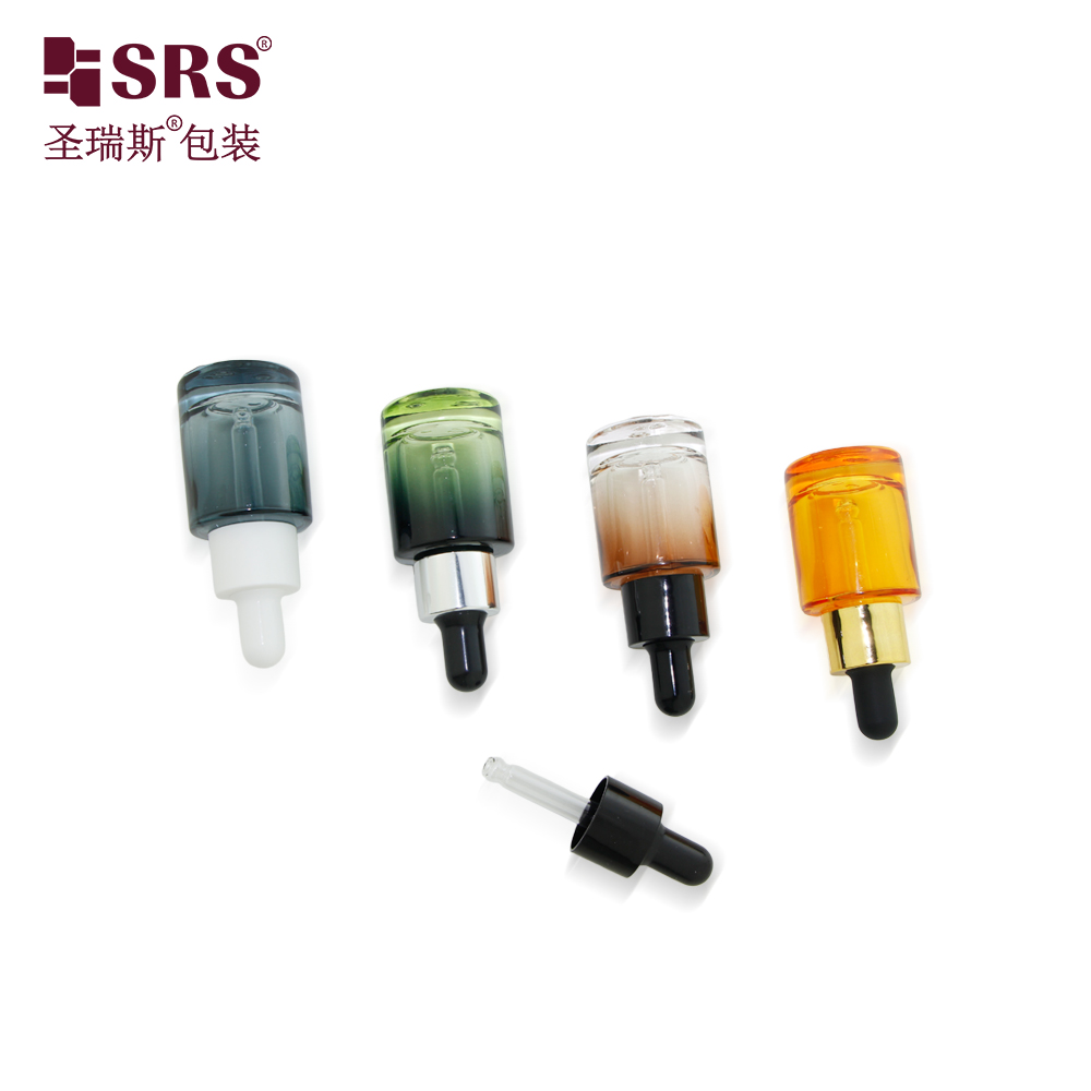 15ml Glass Empty Bottle Colored Serum Dropper Bottle for Essential Oil