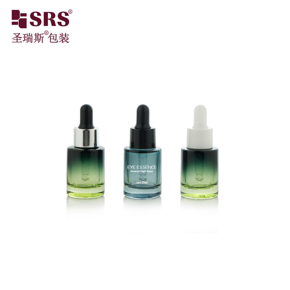 15ml Glass Empty Bottle Colored Serum Dropper Bottle for Essential Oil
