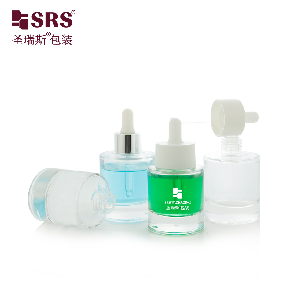 Manufactured Cosmetic 40ml 50ml Glass Dropper Bottle for Foundation Baby Oil 